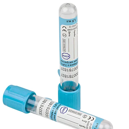 Пробирка вакуумная VacPlus с 3,8% натрия цитратом (голубая)