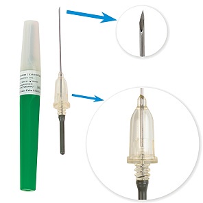 Игла медицинская для забора крови с прозрачной камерой