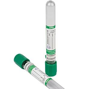 Пробирка вакуумная VacPlus с литий-гепарином (LiHe) (зеленая)