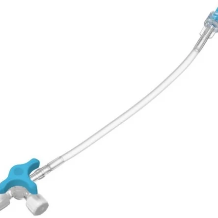 Коннектор инфузионный трехходовой Polyway with Extension Tube с удлинителем – ID 3 мм, внешний  4,1 мм, длина 25 см.