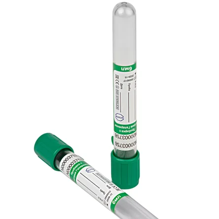 Пробирка вакуумная VacPlus с литий-гепарином (LiHe) (зеленая)
