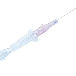 18G Катетер внутривенный без дополнительного порта и без крылышек «ПОЛИВИН» (POLYWIN), тефлон, 4 р/к полосы, 18Gx45 мм