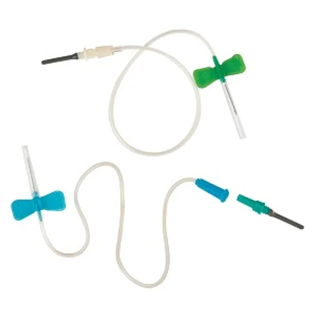 Игла-бабочка с гибким катетером и луер-адаптером