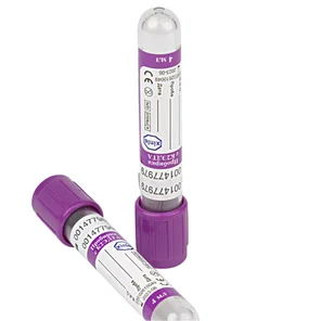 Пробирка вакуумная VacPlus с ЭДТА трикалиевая соль, К3 (лиловая)