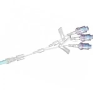 Линии инфузионные Safe Conekt - Trio на три подключения через луер-лок клапан – ID 1 мм, внешний  2 мм, длиной 15 см.